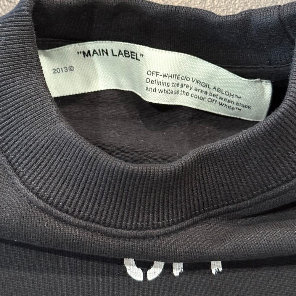 Off White Diag Slim Crewneck *NEW WITH TAGS*SIZE XXS (oversized) - Picture 5 of 10